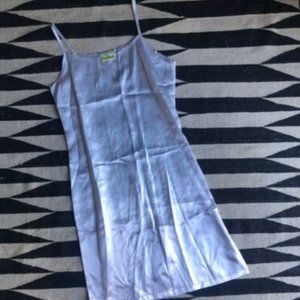 1990’s Vintage Satin Icy Blue Dress